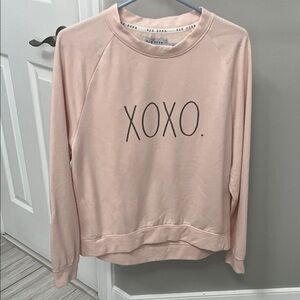 Rae Dunn Light Pink XOXO Sweatshirt